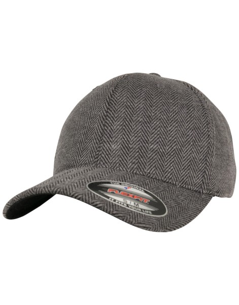 Heringbone Melange Cap  