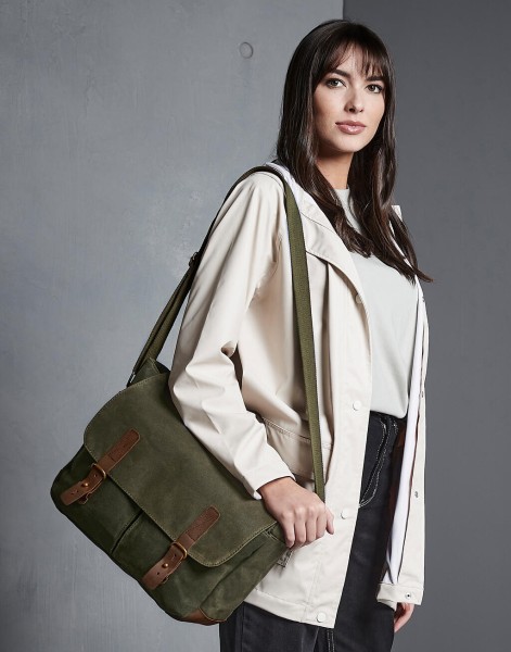 Heritage Waxed Canvas Messenger  