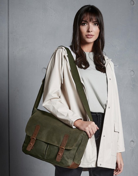 Heritage Waxed Canvas Messenger  