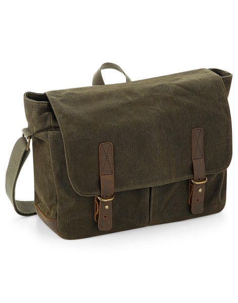 Heritage Waxed Canvas Messenger  
