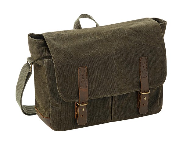 Heritage Waxed Canvas Messenger  