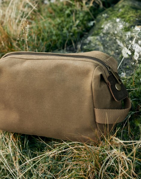 Heritage Waxed Canvas Wash Bag  