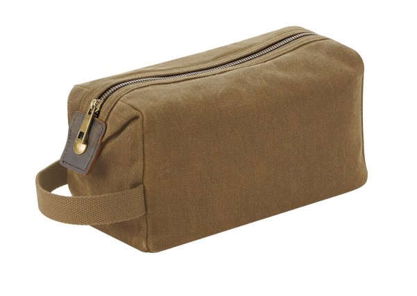 Heritage Waxed Canvas Wash Bag  