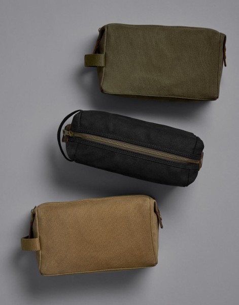 Heritage Waxed Canvas Wash Bag  