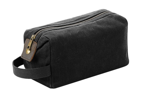 Heritage Waxed Canvas Wash Bag  