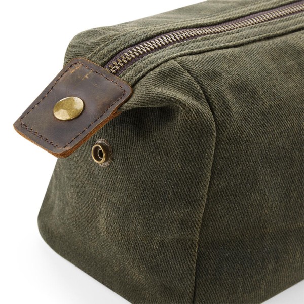 Heritage Waxed Canvas Wash Bag  