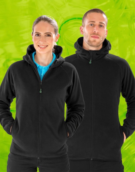 Hooded Recycled Microfleece Jacket  
