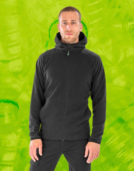 Hooded Recycled Microfleece Jacket  