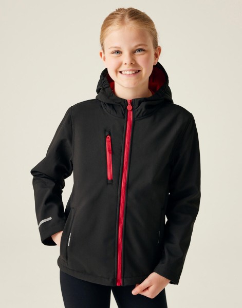 Junior Ablaze 3-Layer Hooded Softshell  