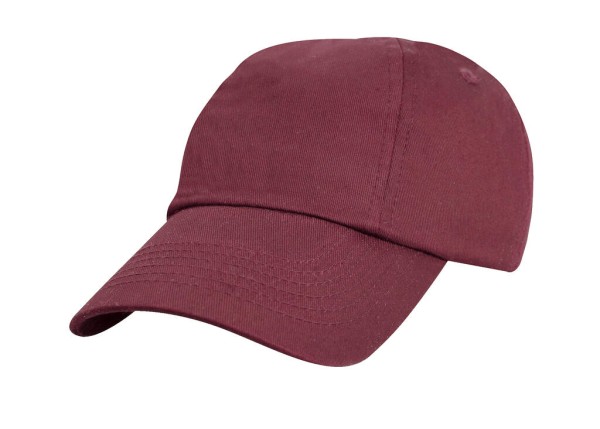 Junior Low Profil Cotton Cap Fehér 