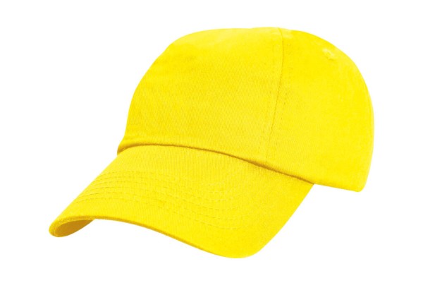 Junior Low Profil Cotton Cap Sárga 