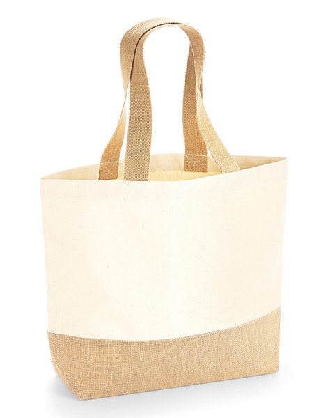 Jute Base Canvas Tote  