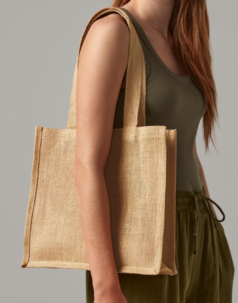 Jute Compact Tote  