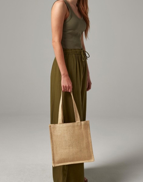 Jute Compact Tote  