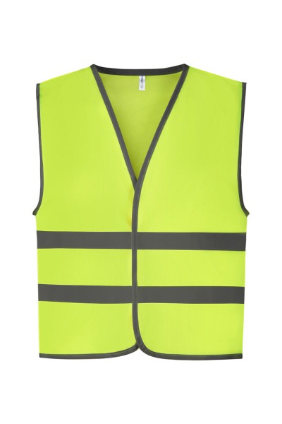 Kids Fluo Reflective Border Waistcoat  