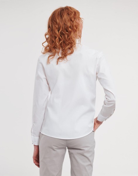 Ladies` Cotton Poplin Shirt LS  