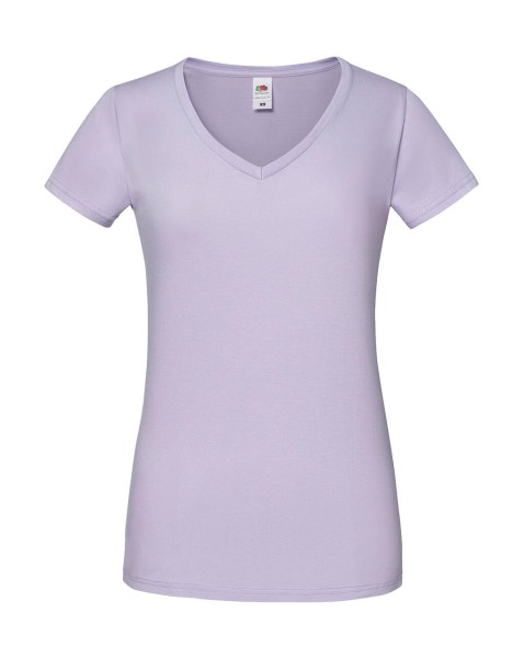 Ladies` Iconic 150 V Neck T  