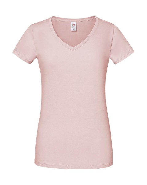 Ladies` Iconic 150 V Neck T  