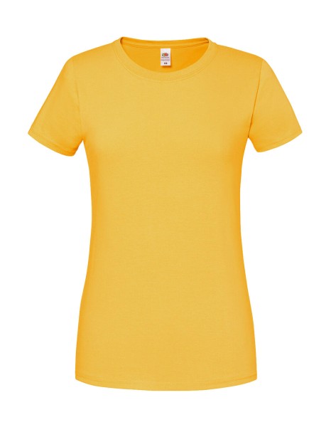 Ladies` Iconic 195 Ringspun Premium T Sárga 