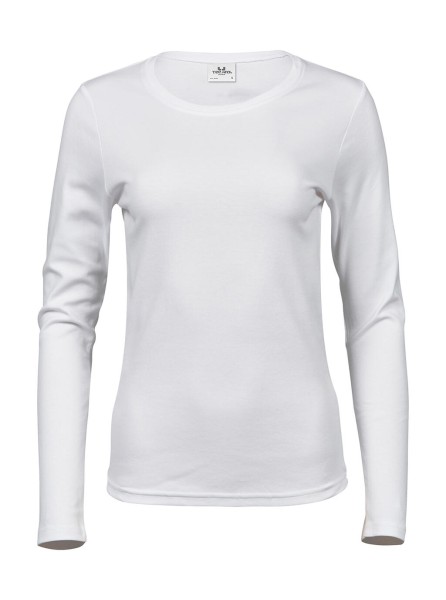 Ladies LS Interlock T-Shirt Fehér 