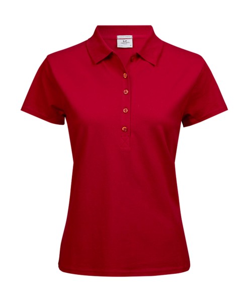 Ladies Luxury Stretch Polo Piros 