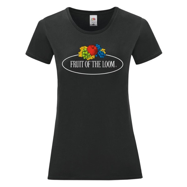 Ladies Vintage T Large Logo Print  