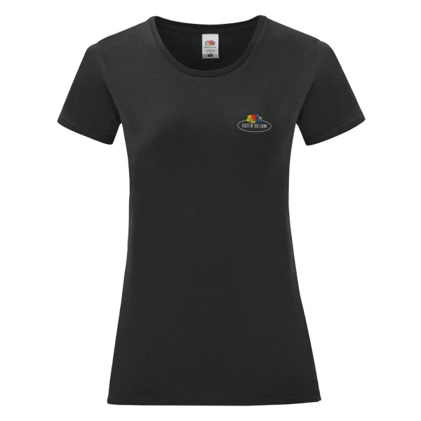 Ladies Vintage T Small Logo Print  