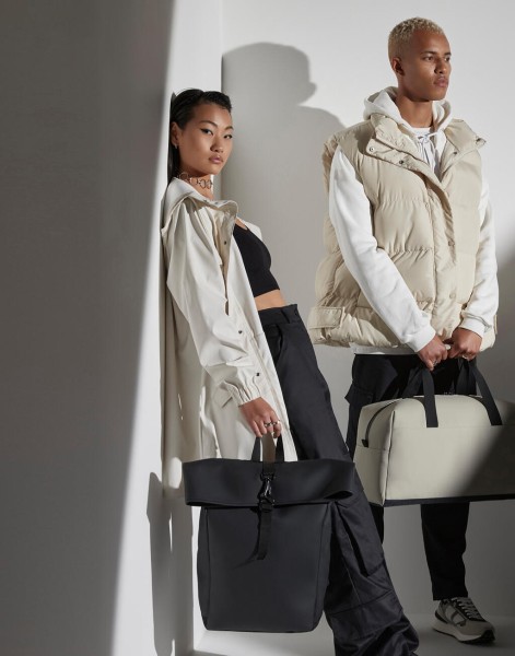 Matte PU Rolltop Backpack  