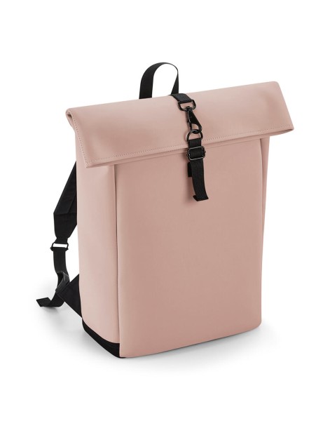 Matte PU Rolltop Backpack  
