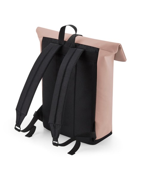 Matte PU Rolltop Backpack  