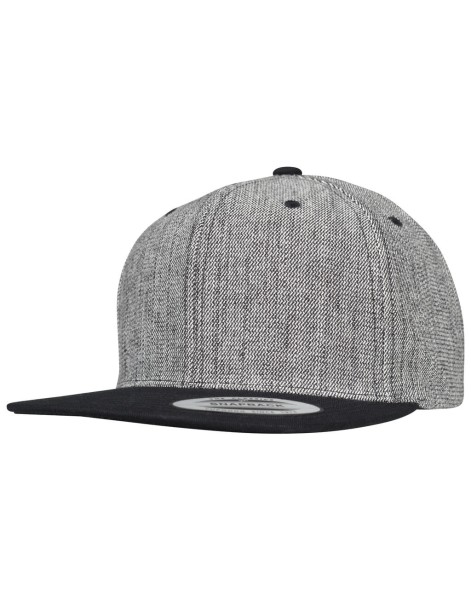 Melange Solid Snapback  