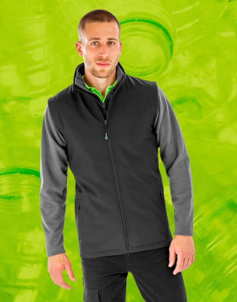 Men`s Recycled 2-Layer Printable Softshell B/W  