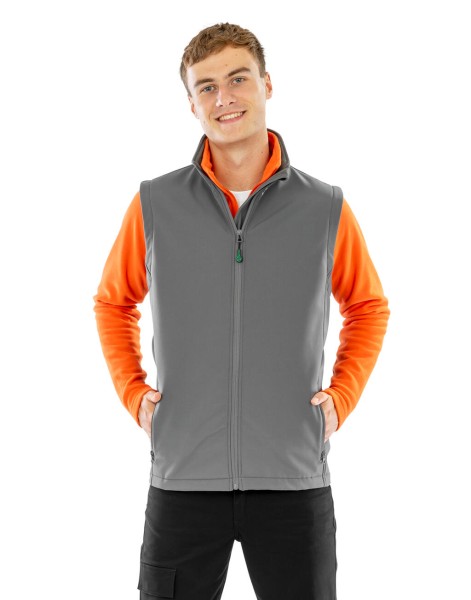 Men`s Recycled 2-Layer Printable Softshell B/W  