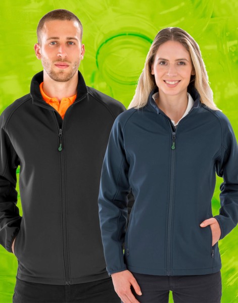 Men`s Recycled 2-Layer Printable Softshell Jacket  