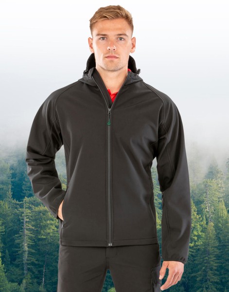 Men`s Recycled 3-Layer Hooded Softshell  