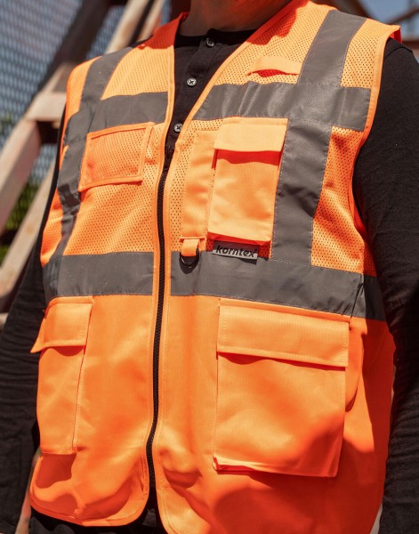 Mesh Multifunctional Vest Athens Narancssárga 