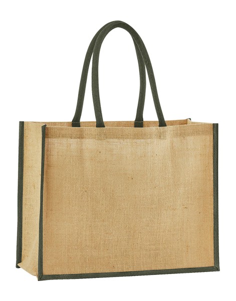 Natural Starched Jute Classic Shopper  