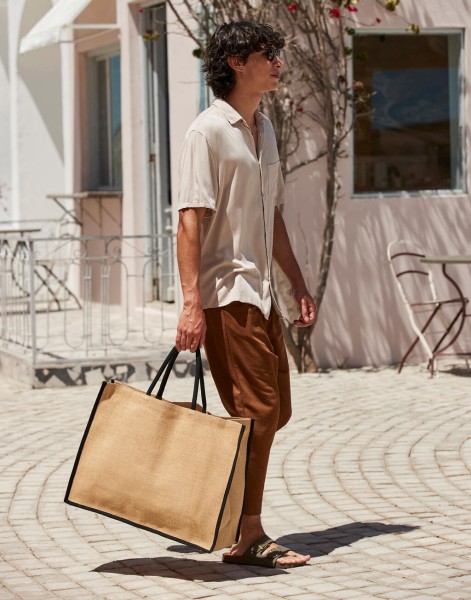 Natural Starched Jute Market Shopper  