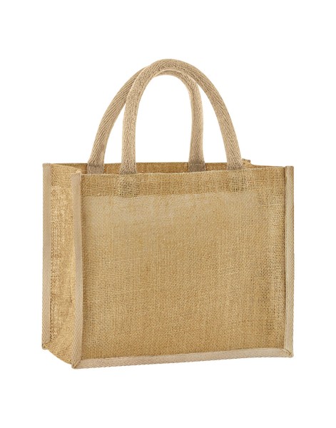 Natural Starched Jute Midi Tote  