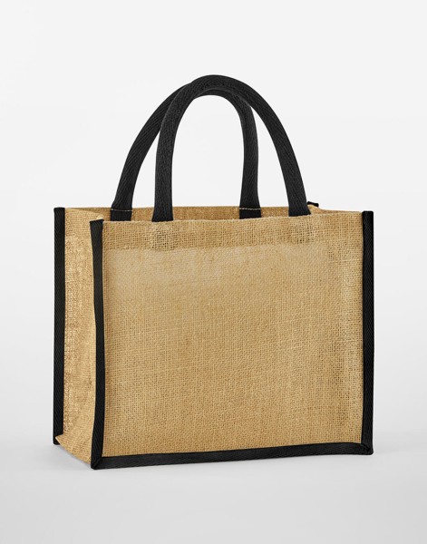 Natural Starched Jute Midi Tote  
