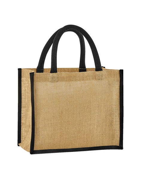 Natural Starched Jute Midi Tote  