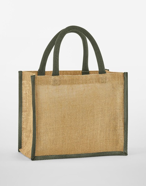 Natural Starched Jute Midi Tote  