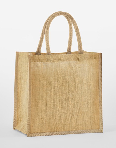 Natural Starched Jute Mini Gift Bag  