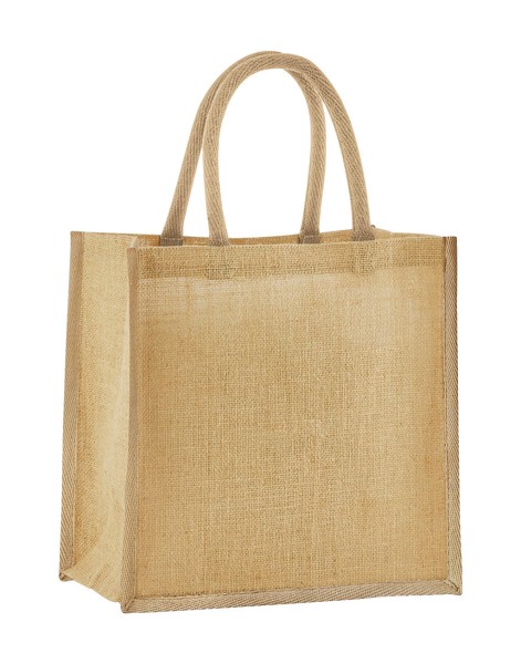 Natural Starched Jute Mini Gift Bag  