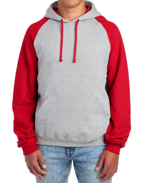 NuBlend Colour Block Raglan Hooded Sweatshirt  
