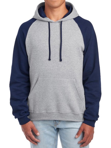 NuBlend Colour Block Raglan Hooded Sweatshirt  