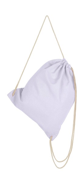 Organic Cotton Drawstring Backpack Fehér 