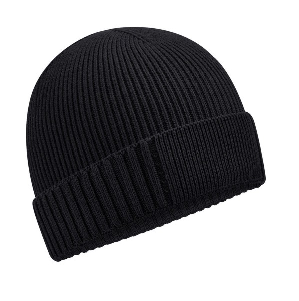 Organic Cotton Engineered Patch Beanie  