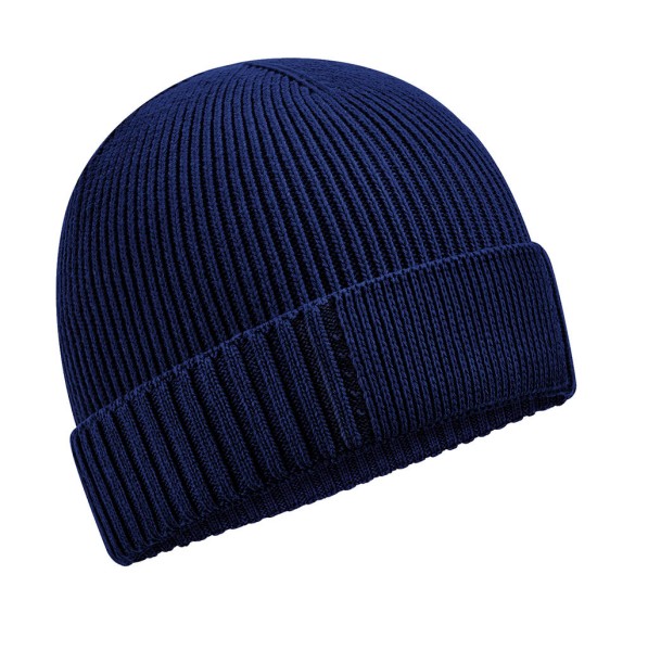 Organic Cotton Engineered Patch Beanie  