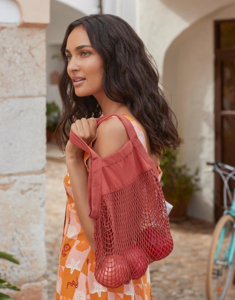 Organic Cotton Mini Mesh Grocery Bag  